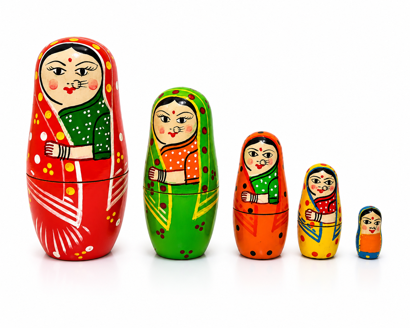 Handcrafted nesting dolls